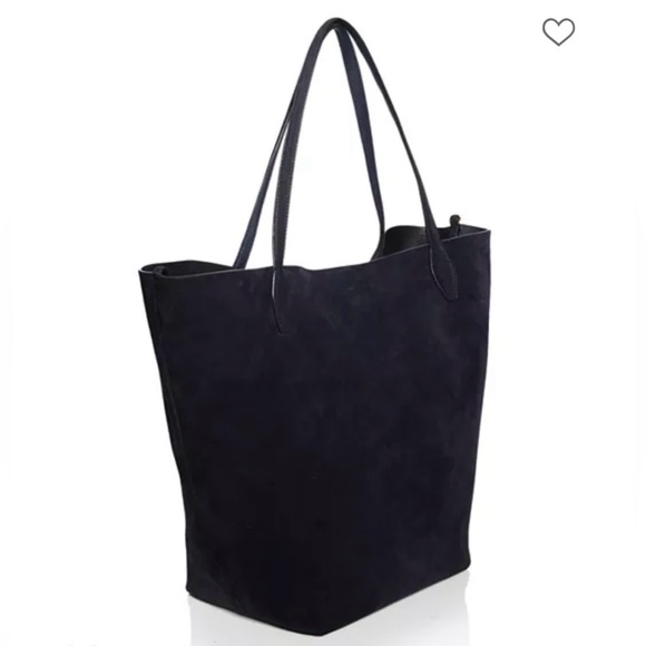 Madewell Dark Blue Suede-Texture Tote - Picture 3 of 8